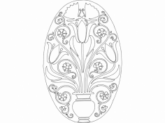 Saksı dxf Dosyası