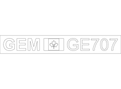 Gemini Lavabo logosu ge707 dxf Dosyası