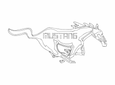 Ford Mustang DXF Dosyası
