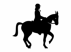Atlı (veya Binicilik) DXF Dosyası