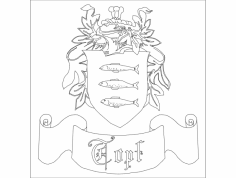 Aile Arması dxf Dosyası