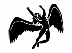 Düşmüş Melek DXF Dosyası