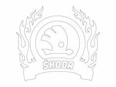 Skoda logosu dxf Dosyası