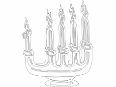 Festive Things 04 dxf Dosyası