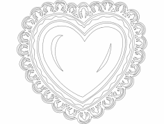 Bayramlık Kalpler dxf Dosyası