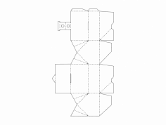 Karton Kutular Vektör Şablonu dxf Dosyası