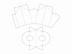 Karton Kutu Şablonu dxf Dosyası