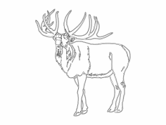 Elk DXF Dosyası