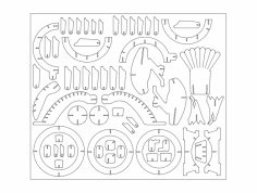Kartal (2) dxf Dosyası