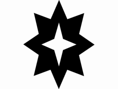 Star Hollow dxf Dosyası