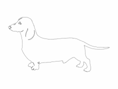 Köpek Dachshund dxf Dosyası