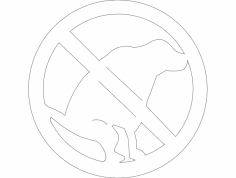 Köpek - Çiş Yapma İşareti dxf Dosyası