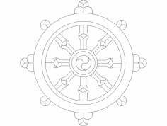 Dharma çarkı dxf Dosyası