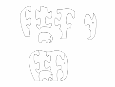 Fil (Fil Yapbozları) dxf Dosyası