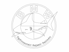 BMW I Rekin DXF Dosyası