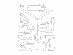 Heli 4.75mm Temiz dxf Dosyası