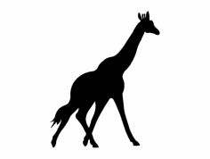 Zürafa (Zürafa Silueti) dxf Dosyası