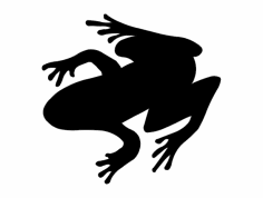 zaba (Kurbağa Silüeti) dxf Dosyası