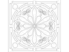 Daire Süsü dxf Dosyası