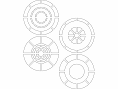 Daireler DXF Dosyası