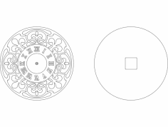 Saat yüzü-3 dxf Dosyası