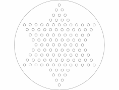 Çin daması dxf dosyası