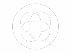 Kelt Düğümü Ağırlık 2 dxf Dosyası