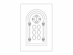 Kapı Tasarımı Kemer dxf Dosyası