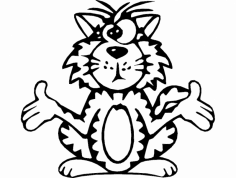 Şaşı Kedi dxf Dosyası