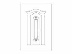 Ahşap Kapı Tasarımı dxf Dosyası