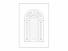 Kemerli Kapı Tasarımı dxf Dosyası