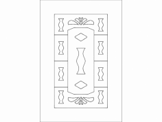 Eski Kapı Tasarımı dxf Dosyası