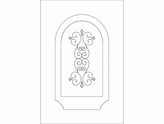 Kapı Tasarımı Kemer 2 dxf Dosyası