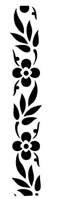 Çiçekli kenarlık fikirleri dxf Dosyası