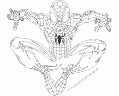Örümcek Adam DXF Dosyası