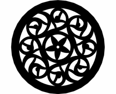 Gül Desen 8 dxf Dosyası