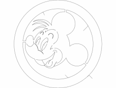 Mickey 1 dxf Dosyası