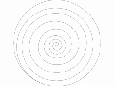Spiral dxf Dosyası