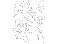 Kılıç Diş DXF Dosyası