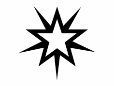 starburst 2 wt dxf Dosyası