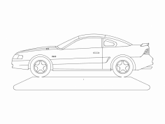 Mustang DXF Dosyası