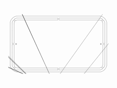 İsim Etiketi dxf Dosyası
