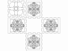 6mm kare lamba DXF dosyası
