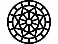 Mandala 6 dxf Dosyası
