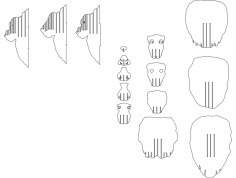Aslan Kafası 6 mm dxf Dosyası