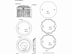 Yuvarlak Hatıra Kutusu dxf Dosyası