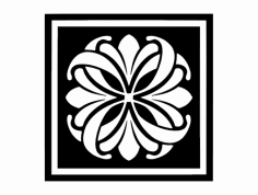 Ahşap Blok Damga dxf Dosyası