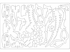 Velociraptor dxf Dosyası