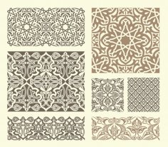 Sarmal İslami Desen Koleksiyonu dxf Dosyası