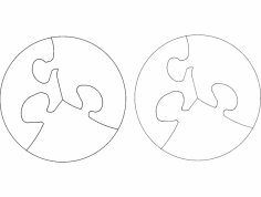 Yapboz Dairesel dxf Dosyası